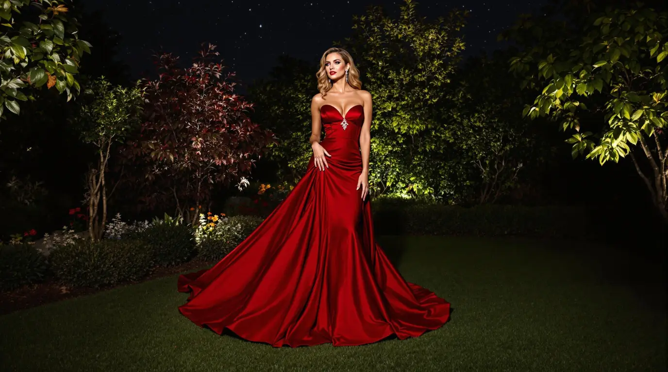 Golden hour product photography with AI model for e-commerce